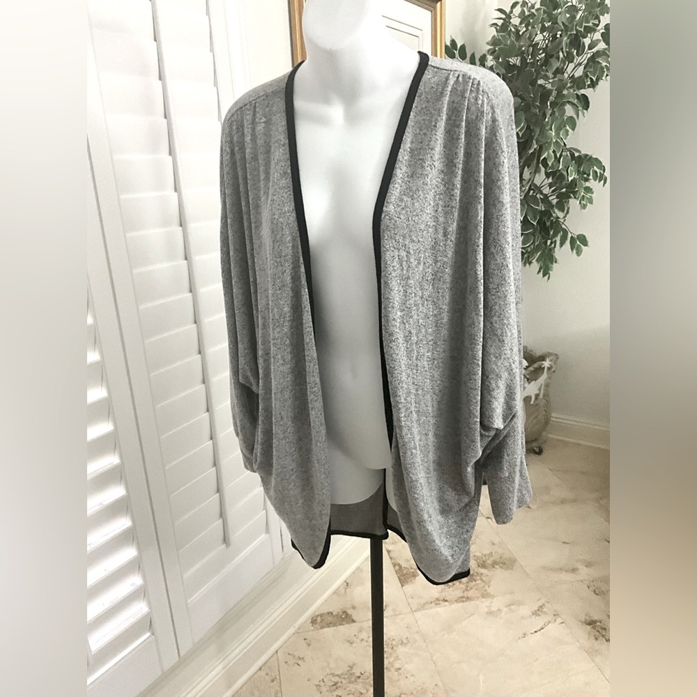 Janet Chung Sweater with batwing style inset sleeves Size L. Donated to charity